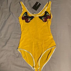 Yellow Butterfly Bodysuit 🦋